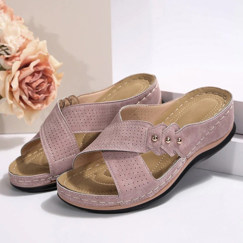 Sandalias de cuña ligera y estables para una comodidad durante todo el día