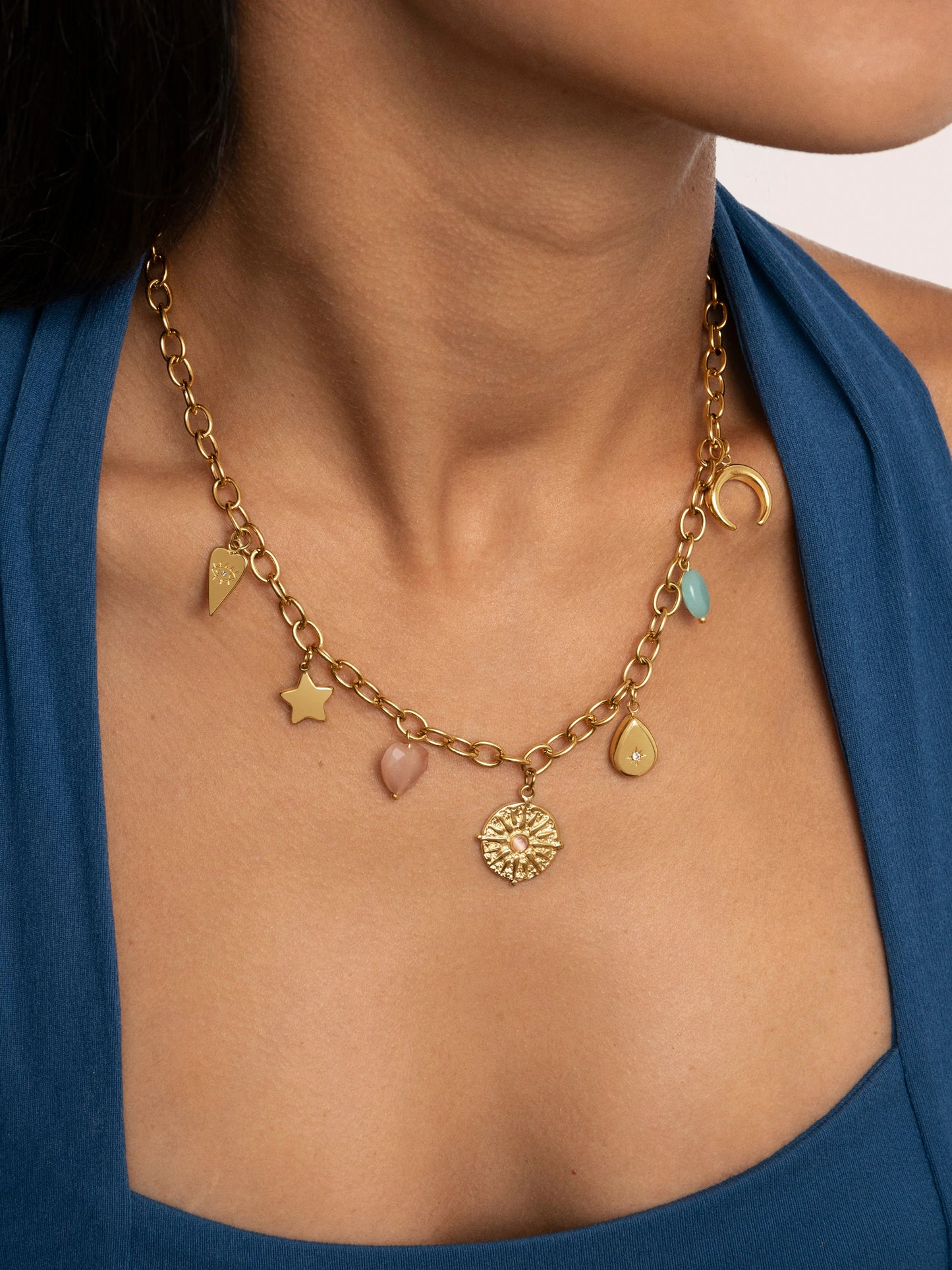 Collar multicharms soleil