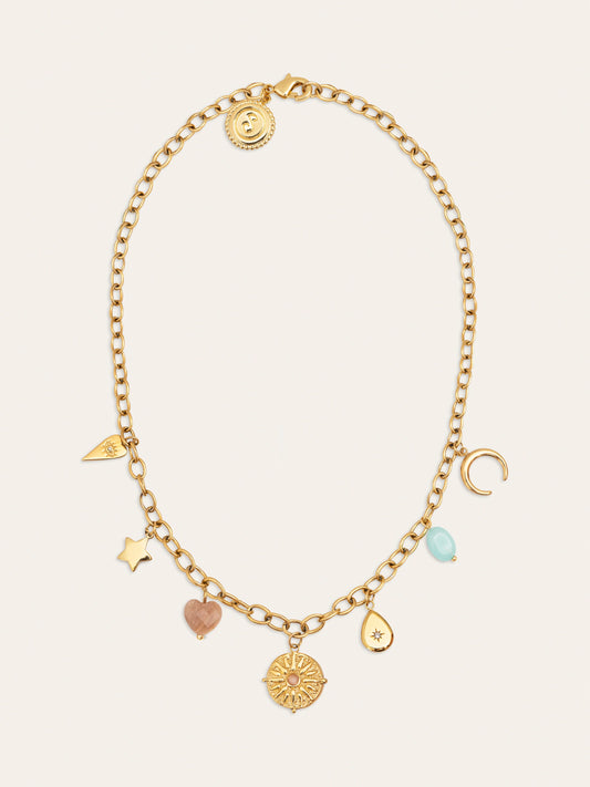 Collar multicharms soleil