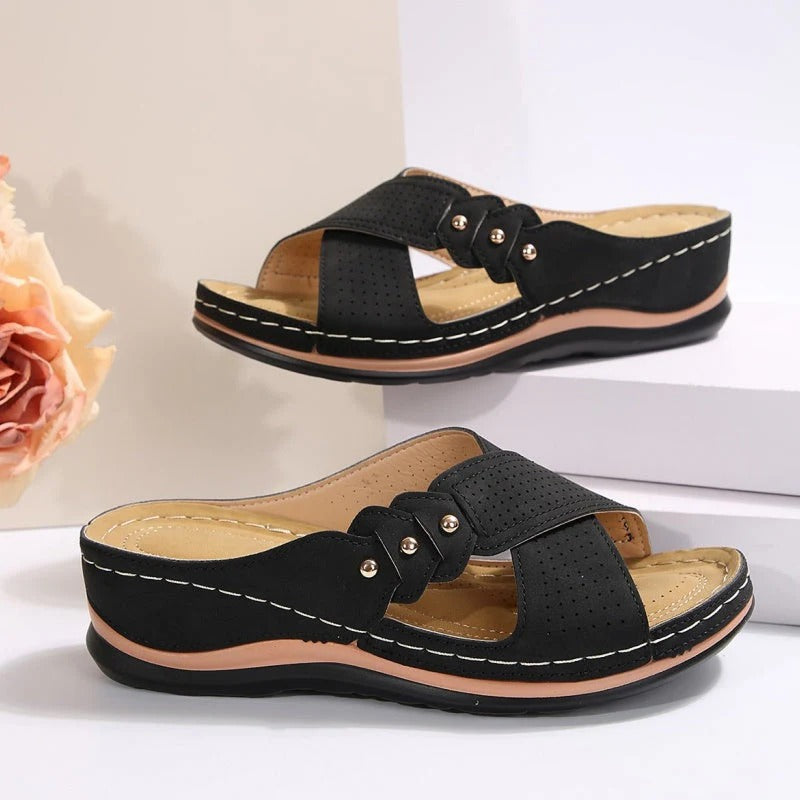 Sandalias de cuña ligera y estables para una comodidad durante todo el día